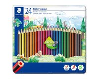 Lápices de color Staedtler Noris Colour 185 - Caja metálica de 24