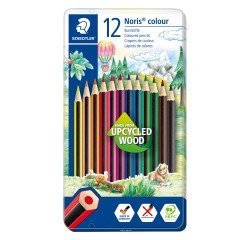 Color pencils Staedtler Noris Colour 185 - metallic box of 12 pieces
