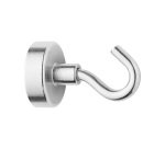 Aimant avec crochet métal Ø 25 mm - force 15 kg