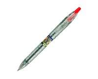 Balpen Pilot B2P Ecoball inklikbaar punt 1 mm rood