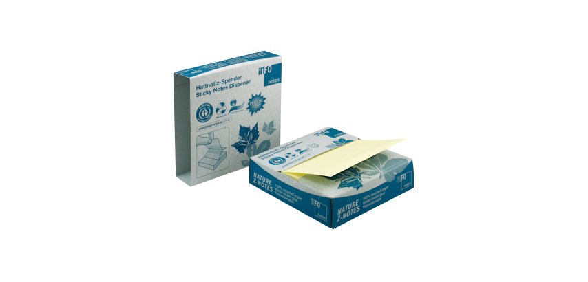Verteiler Z-notes Schachtel ökologisch Info Notes