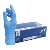 Ongepoederde wegwerphandschoenen in nitril blauw maat XL - doos van 100