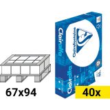 Papier A4 wit 80 g Clairefontaine Clairalfa - wegwerppallet 40 riemen