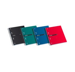Cuadernos Enri Status A5 5x5 Colores surtidos - Pack 4 + 1 GRATIS