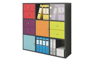 Libreria 9 caselle Nero 1.040 x 290 x 1.040 mm