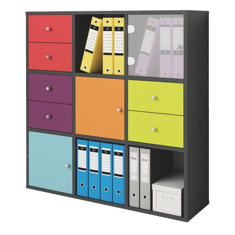 Libreria 9 caselle Nero 1.040 x 290 x 1.040 mm