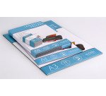 Boîte 100 pochettes de plastification à chaud 54 x 86 mm 2 x 125 µ