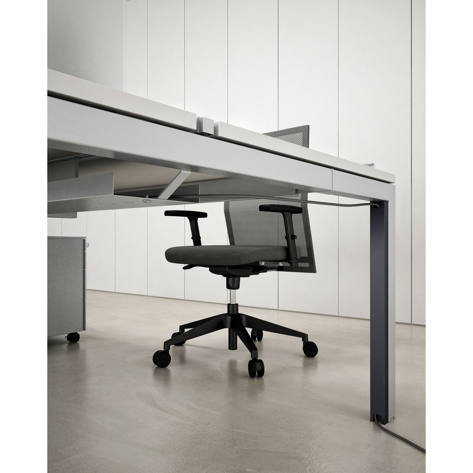 Goulotte passe-câbles verticale H 58 cm - Team line