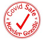"Covid Safe" stempel - COLOP Printer R24 rond