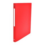 Classeur 4 anneaux plastifié Oxford Budget A4 - Dos 2 cm rouge