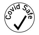 "Covid Safe" stempel - COLOP Printer R24 rond