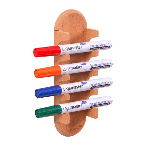 Porta rotuladores magnético Wooden de madera Legamaster