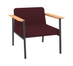 Fauteuil Vado piètement anthracite