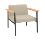 Fauteuil Vado piètement anthracite