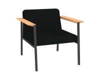 Fauteuil Vado piètement anthracite