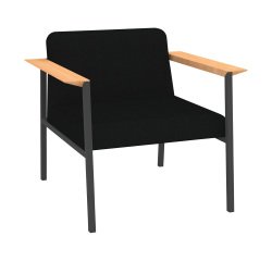 Fauteuil Vado piètement anthracite