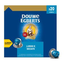 Koffiecapsules Douwe Egberts Espresso Lungo Decafeïné - doos van 20 caps