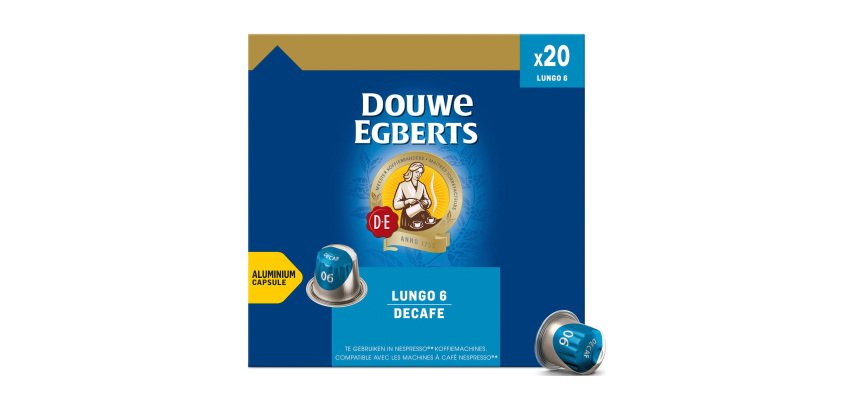 Coffee capsules Douwe Egberts Espresso Lungo Deca - box of 20 capsules
