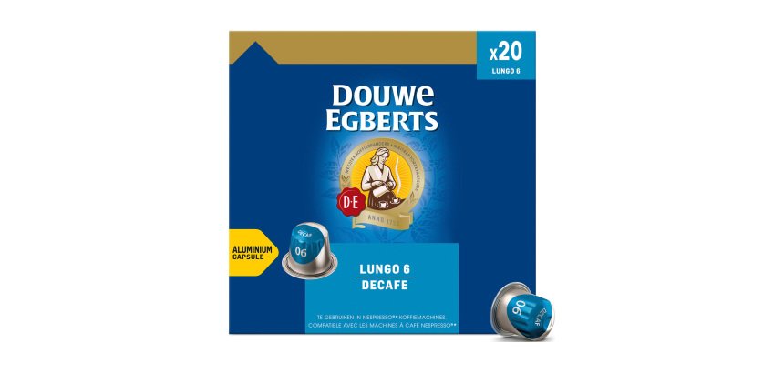 Coffee capsules Douwe Egberts Espresso Lungo Deca - box of 20 capsules