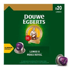 Koffiecapsules Douwe Egberts Espresso Lungo Moka - doos van 20 caps