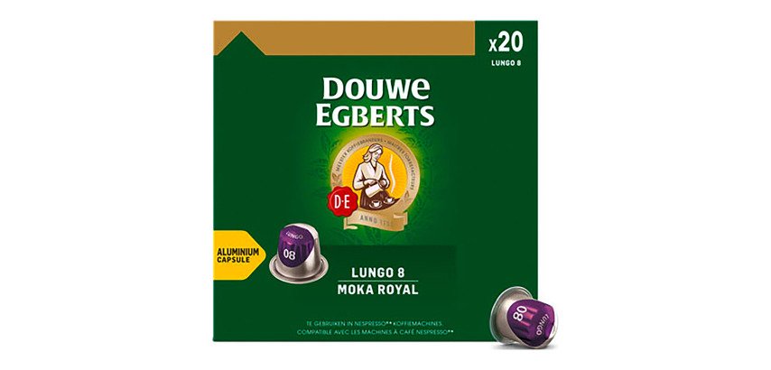Capsules de café Douwe Egberts Espresso Lungo Moka - boîte de 20 caps