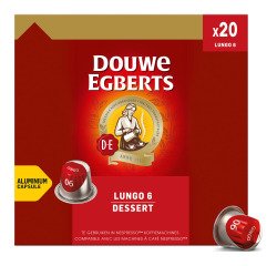 Koffiecapsules Douwe Egbert Espresso Lungo Dessert - doos van 20 caps