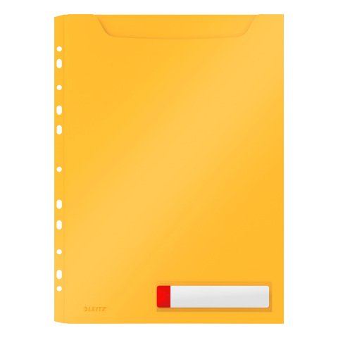 Pack 3 fundas multitaladro leitz Cosy A4 polipropileno opaco amarillo