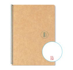 Cuaderno Reciclado Escolar Espiral Escolofi Green Din A5 liso 