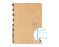 Cuaderno Reciclado Escolar Espiral Escolofi Green Din A5 Cuadrícula 4x4 