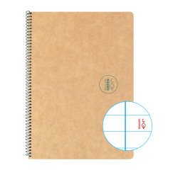 Cuaderno Reciclado Escolar Espiral Escolofi Green Din A5 Rayado horizontal 