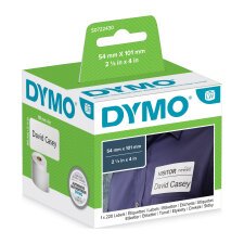 Pack 6 rollen etiketten verzending/badge 54 x 101 mm Dymo - rol van 220 etiketten