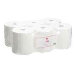 Rouleau d'essuie-mains Bruneau écolabel double épaisseur 150 m - Carton 6 rouleaux