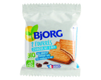 Fourrés chocolat au lait Bio Bjorg x 2 - Étui de 50 g