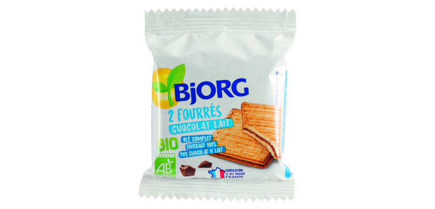 Fourrés chocolat au lait Bio Bjorg x 2 - Étui de 50 g