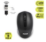 Sacoche pour ordinateur portable 14/15,6" + souris sans fil noir PORT