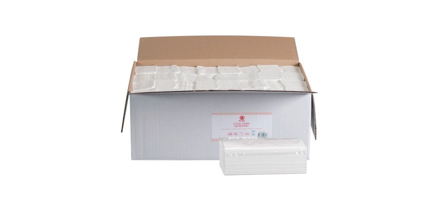Hand wipers Bruneau extra wide interfolded - box of 3200