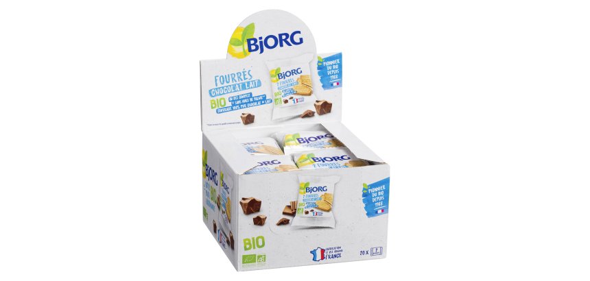 Fourrés chocolat au lait Bio Bjorg - Sachet de 50 g