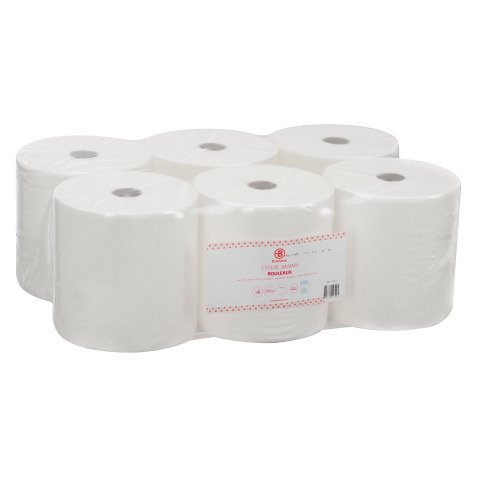 Handdoekrol Bruneau Ecolabel dubbele dikte 200 m - doos van 6