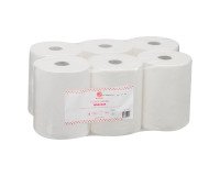 Rollo papel secamanos Bruneau ecolabel doble capa 90 m - Pack de 6