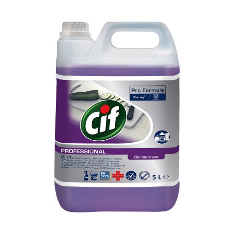 Pack disinfecting cleaning product kitchen Cif Pro can of 5 L + 1 for FREE