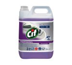 Pack détergent désinfectant Cuisine Cif Pro bidon de 5 litres + 1 OFFERT