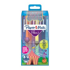 Felt-tip pen Papermate Flair Carnaval medium writing - sleeve with assortment of 16 colours