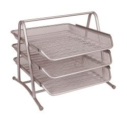 Bandeja de correo metálica Q-connect rejilla 