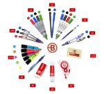 Box de 100 fournitures de bureau Bruneau