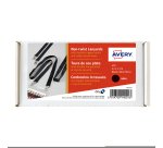 Tour de cou polyester noir recyclé pour badge avec double mousqueton - pochette de 10