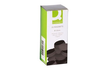 Imanes de sujeción negro Ø 25 mm - caja de 10