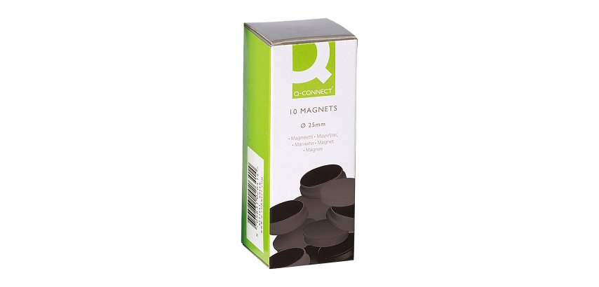 Imanes de sujeción negro Ø 25 mm - caja de 10