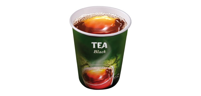 Vordosierte Tasse Papercup Relax - schwarzer Tee