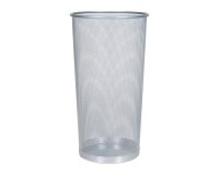 Paragüero metalico Q-connect rejilla plata 