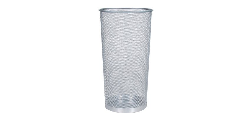 Paragüero metalico Q-connect rejilla plata 